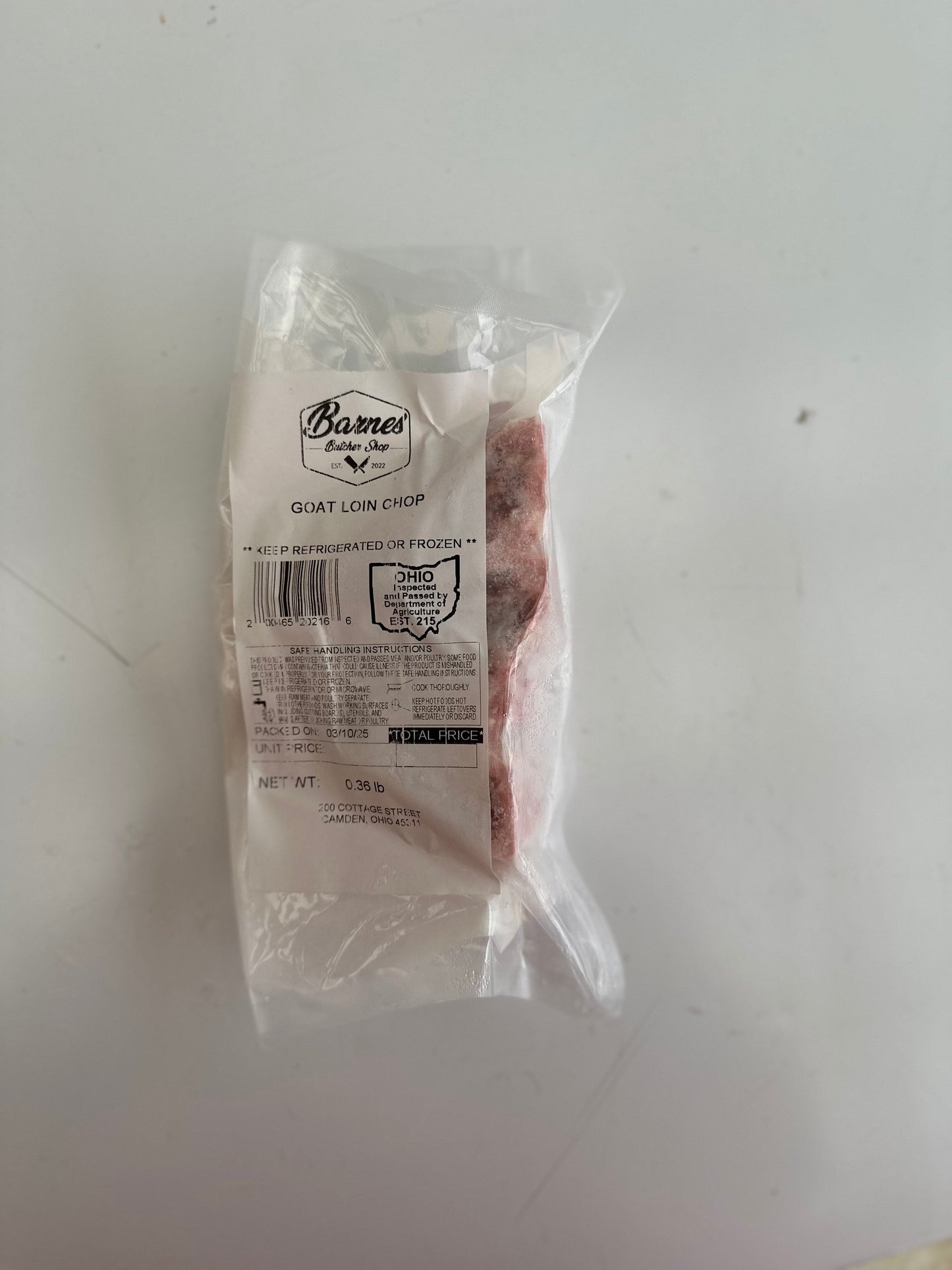 Goat Loin Chop