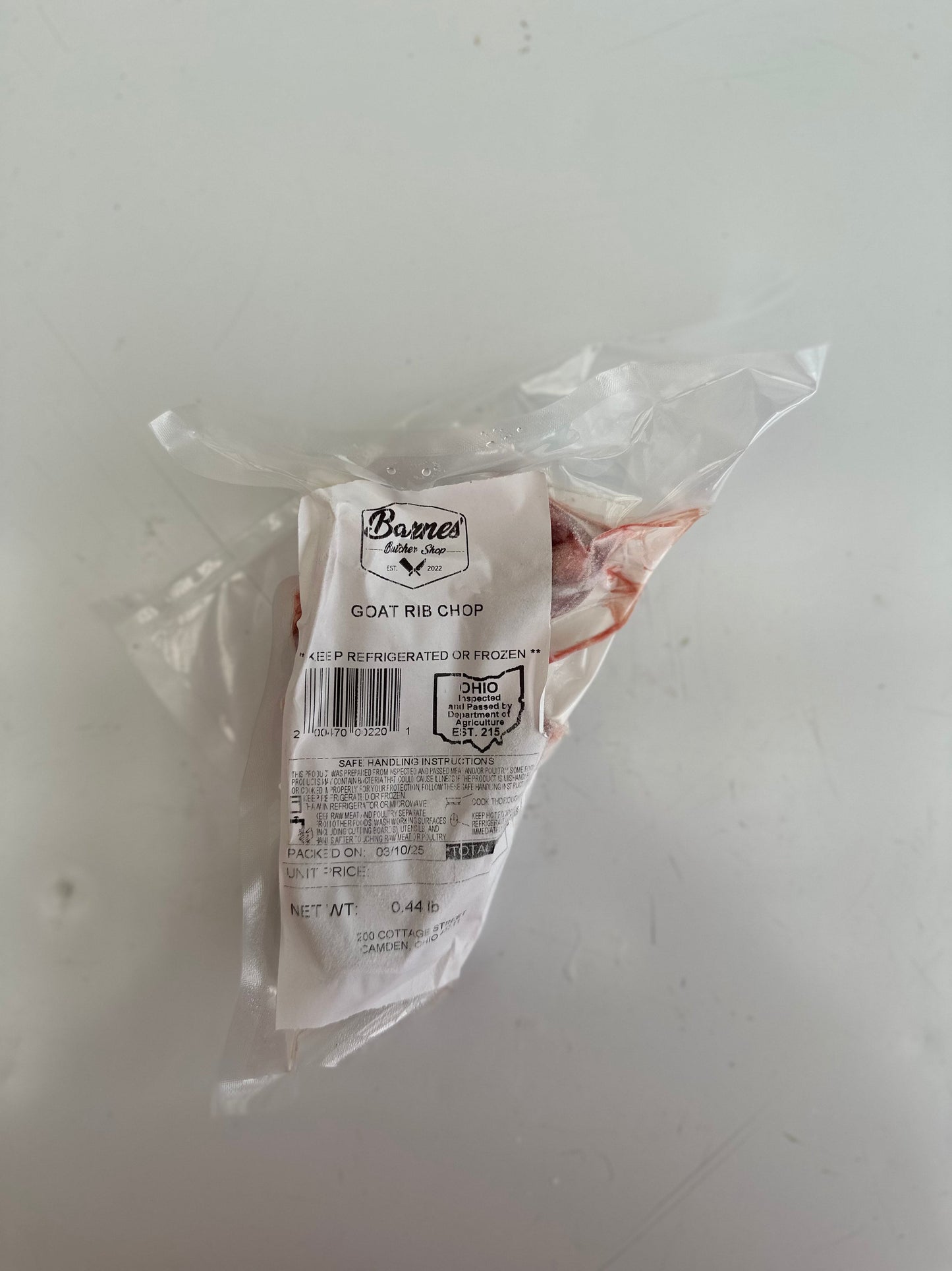 Goat Rib Chop